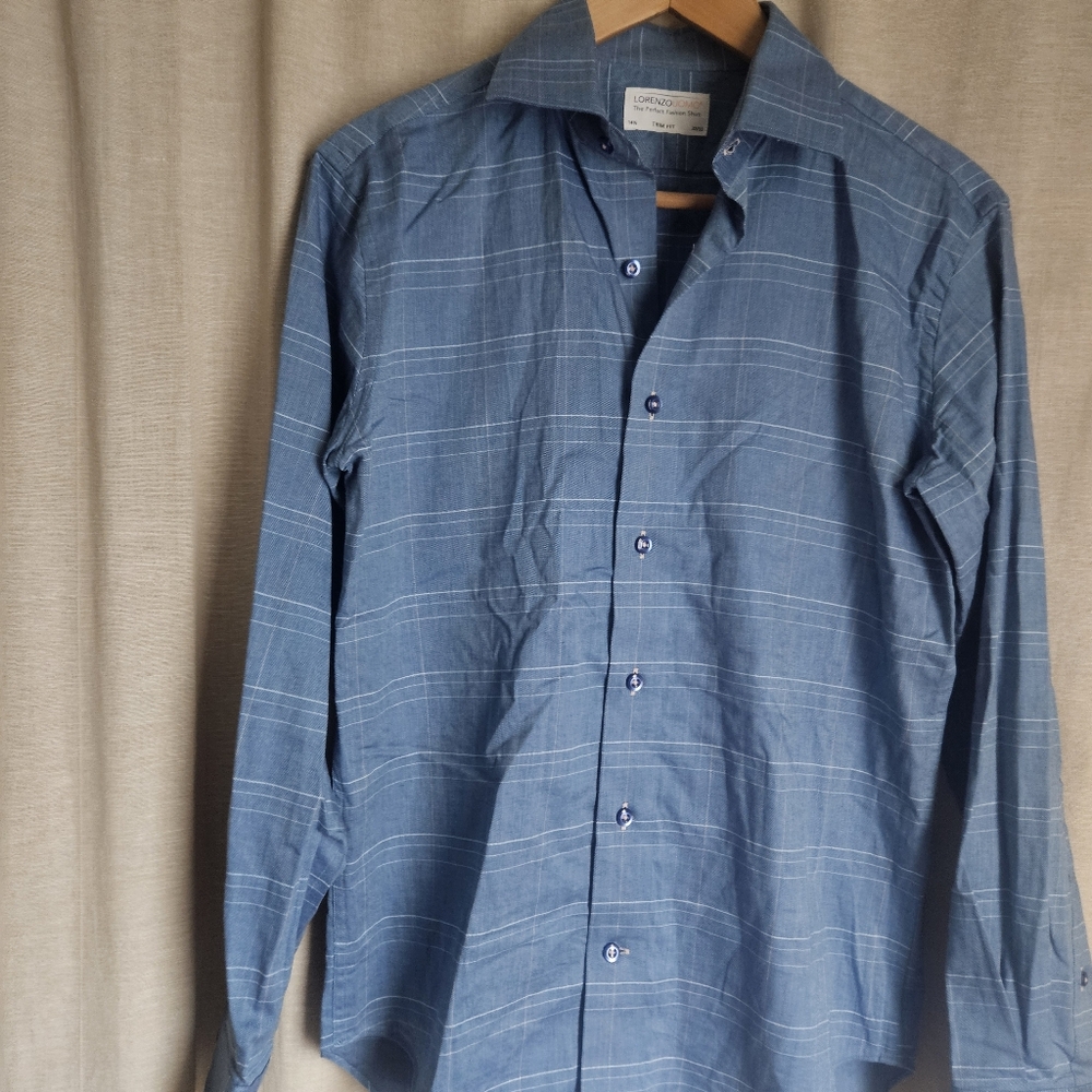 Lorenzo Uomo,The Perfect Fashion Shirt, Trim Fit, 14.5 32/33, NWOT